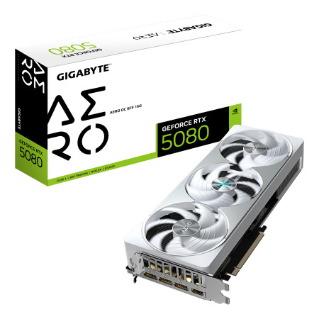 GIGABYTE GeForce RTX 5080 AERO OC SFF Grafikos Plokštė 16 GB