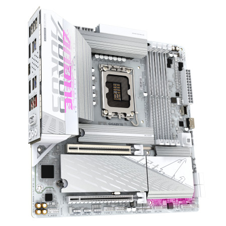 GIGABYTE B860M AORUS ELITE WF6E ICE pagrindinė plokštė Intel B860 LGA 1851 (Socket V1) micro ATX