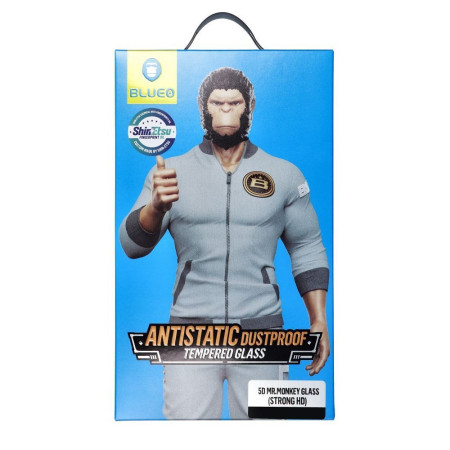 LCD apsauginis stikliukas 5D Mr. Monkey Glass (Strong Lite) Samsung S938 S25 Ultra juodas