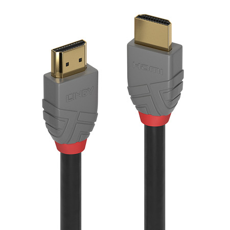 LINDY HDMI kabelis 5 m A tipo (standartinis) Juoda, Pilka
