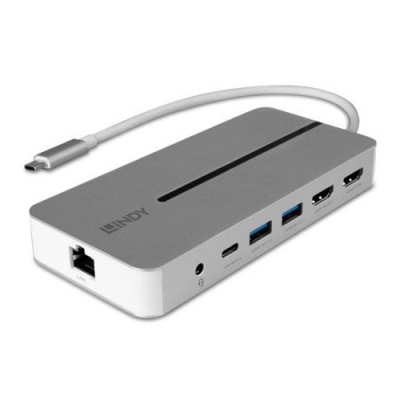 USB-C/MINI DUAL 4K I/O DOKINGO STOTELĖ LINDY