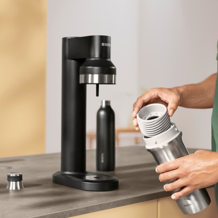 Brita SodaTrio 1 L Plienas juodas