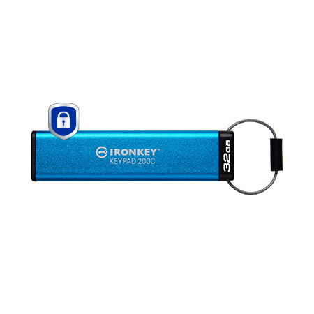 Kingston IronKey Keypad 200 32GB USB-C su AES šifravimu