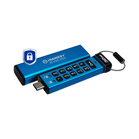 Kingston IronKey Keypad 200 32GB USB-C su AES šifravimu