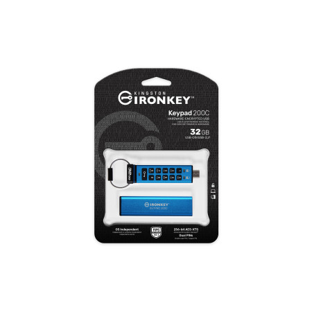 Kingston IronKey Keypad 200 32GB USB-C su AES šifravimu