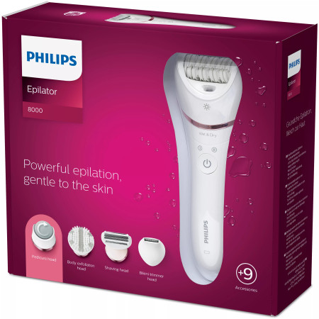 Philips 8000 serijos epiliatorius BRE740/10 „Wet & Dry“