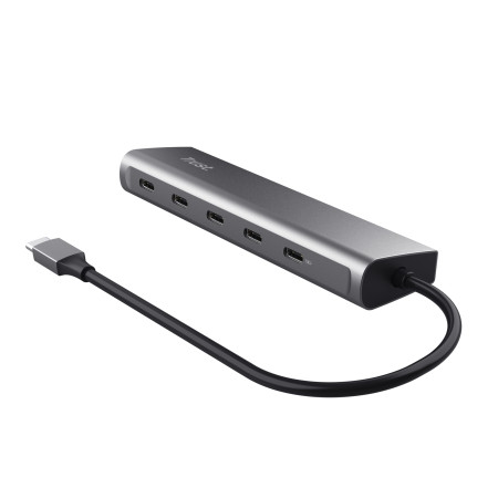 Trust Halyx USB 3.2 Gen 1 (3.1 Gen 1) Type-C Hub Sidabras