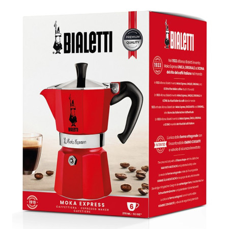 Bialetti Moka Express 6TZ (300 ml) raudona