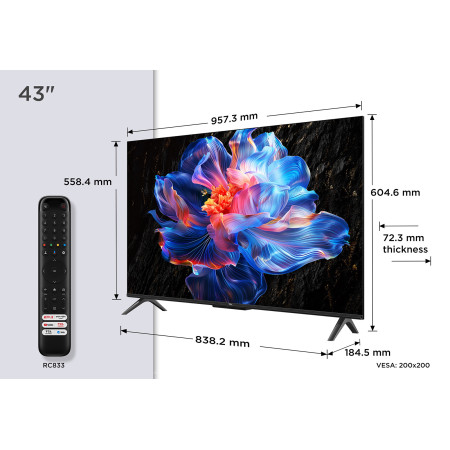 TCL V6C 43 colių 4K Ultra HD Smart televizorius