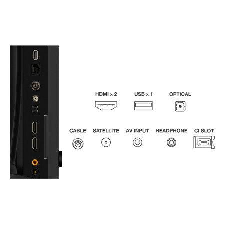 TCL 32S5K televizorius 81,3 cm (32") Full HD Smart TV Juoda