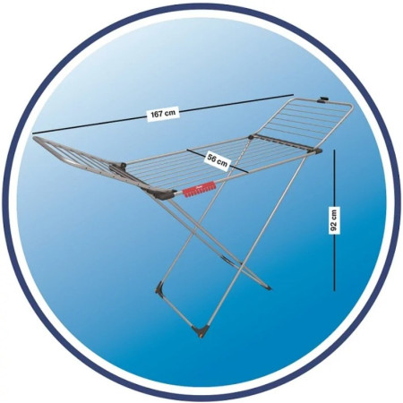 Vileda Aluminium 100 būgninė džiovyklė