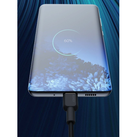 AUKEY USB-C Power Delivery 60W 3A 1,8m Juodas