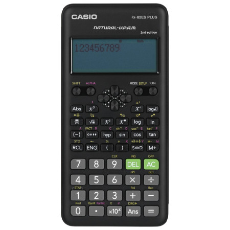 Casio FX-82ES PLUS-2 skaičiuotuvas, juodas