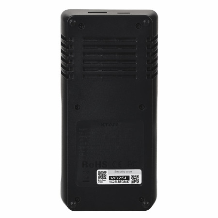 XTAR VC2SL baterijų įkroviklis Buitinei baterijai USB