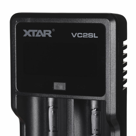 XTAR VC2SL baterijų įkroviklis Buitinei baterijai USB