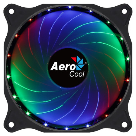Aerocool Cosmo 12 12 cm kompiuterio korpuso ventiliatorius, juodas