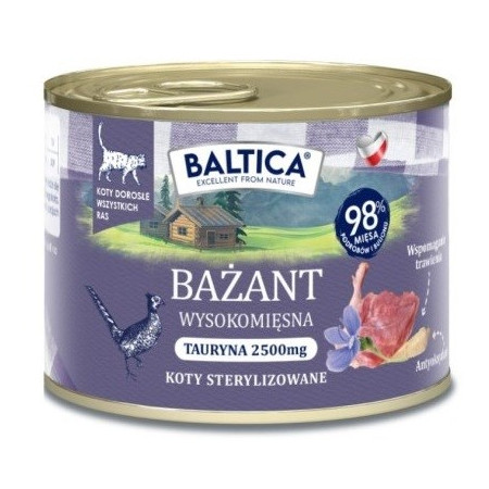 BALTICA SMAKI REGIONÓW Katė Suaugusi Fazanas - 185g