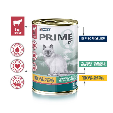 PUPIL Prime jautienos ir kepenėlių konservai - 400g