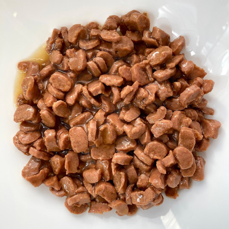 PUPIL Pirmasis vištienos ir ančių patiekalas - šlapias kačių maistas - 400g