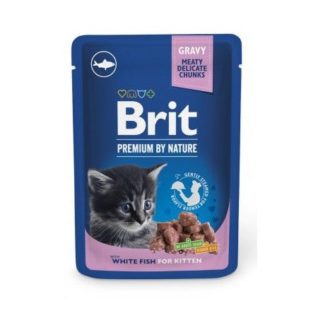 BRIT Premium by Nature Kitten White fish - drėgno kačių ėdalo - 100 g