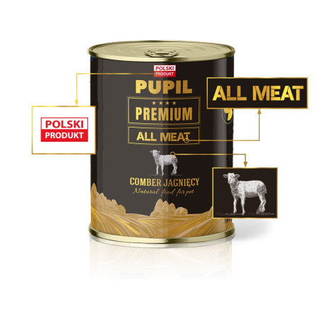 PUPIL PREMIUM Gold Comber aviena - šunų ėdalas - 800g