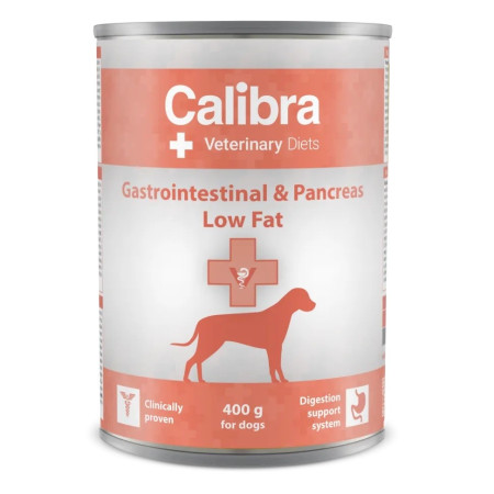 CALIBRA Veterinary Diets Gastrointestinal Low Fat - drėgnas ėdalas šunims - 400g