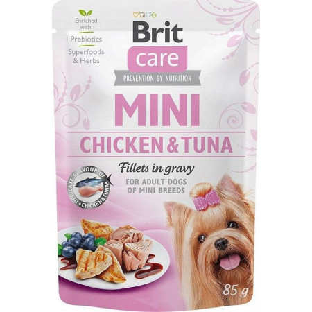 BRIT Care Mini Vištiena ir Tunas - Šlapias maistas šunims - 85 g
