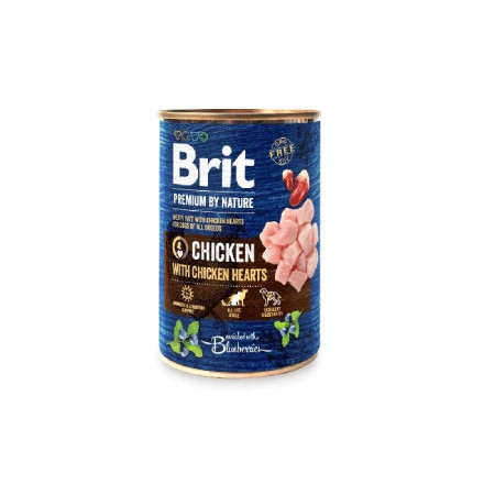 BRIT Premium By Nature Vištiena ir Širdys - Drėgnas maistas šunims - 400 g