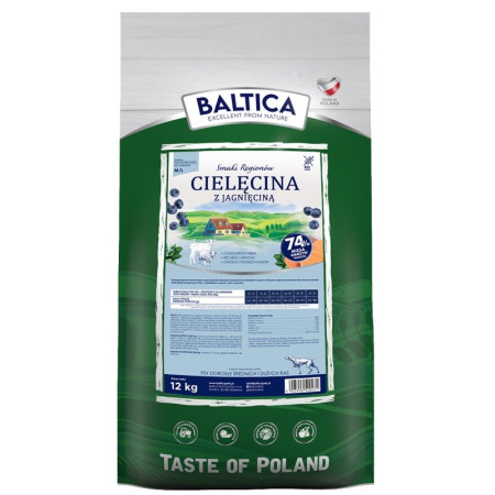 BALTICA SMAKI REGIONÓW Cielėcina su jagnięcina M / L - 12kg