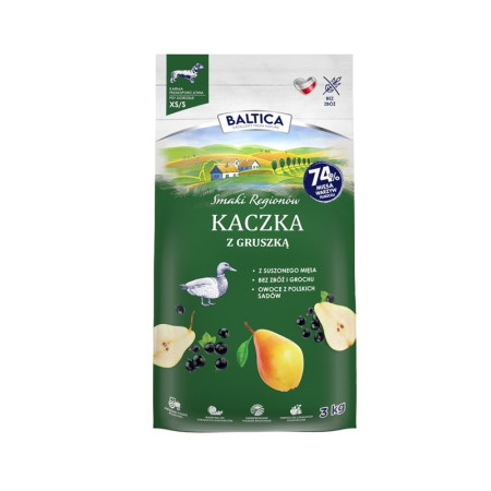 BALTICA SMAKI REGIONÓW Kaczka su gruska XS / S - 3kg