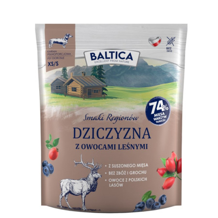 BALTICA SMAKI REGIONÓW Dziczyzna su uogomis XS / S - 1kg