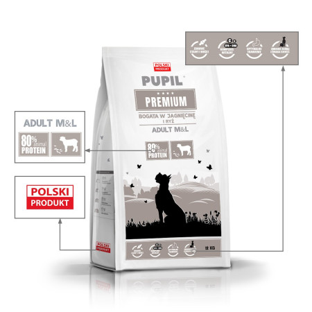 PUPIL PREMIUM M&L su aviena 12kg