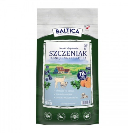 BALTICA SMAKI REGIONÓW Šuniukams Aviena su Veršiena S / L / XL - 6kg