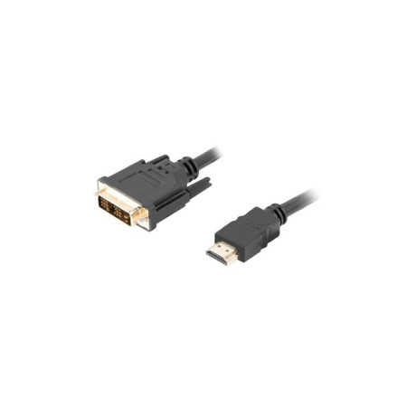 Lanberg HDMI DVI-D adapteris 3 m (A tipo) Juodas