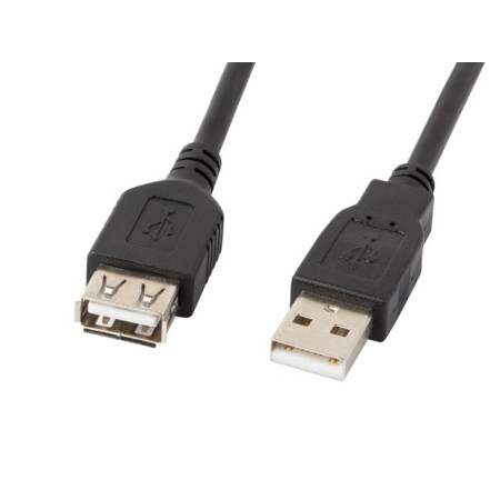 USB 2.0 AM-AF extender 1,8 m juodas