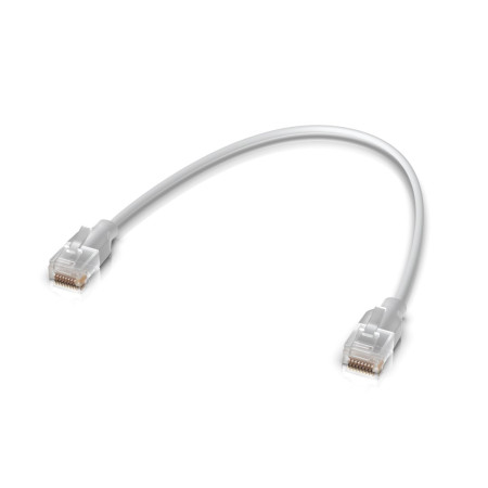 Ubiquiti 0,3 m Cat6 tinklo kabelis Permatomas, Balta