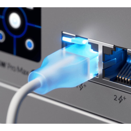 Ubiquiti 0,3 m Cat6 tinklo kabelis Permatomas, Balta