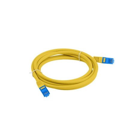 Lanberg PATCHCORD S/FTP CAT.6A 3M Geltonas LSZH