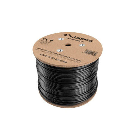 LANBERG LCU6-21CU-0305-BK tinklo kabelis 305 m Cat6 U/UTP