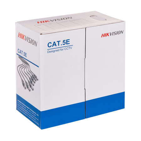 Hikvision DS-PL-5E tinklo kabelis 305 m Cat5e Pilka