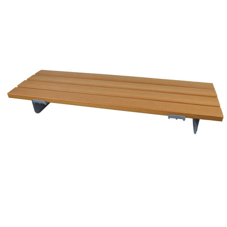 Vonios sėdynė su mediniais skersiniais