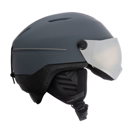 Kask FIT VISOR IMPACTS PHOTO Pilkas M/L