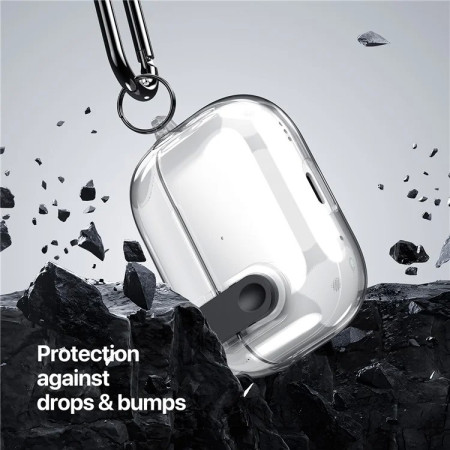 Dėklas Dux Ducis PECL Apple AirPods 1/2 pilkas