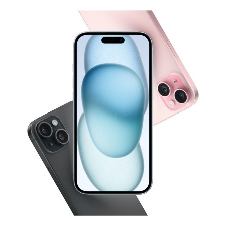 Apple iPhone 15 6.1" Dviguba SIM iOS 17 5G C tipo USB 128 GB Mėlyna