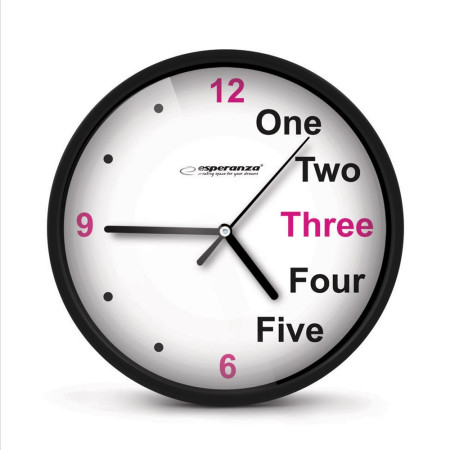 Esperanza Praha Juodas Mechaninis Laikrodis