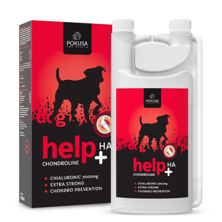 POKUSA ChondroLine Help + HA – papildai šunims – 1000ml