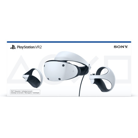 Sony PlayStation VR2 ant galvos dedamas ekranas