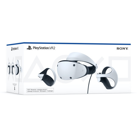 Sony PlayStation VR2 ant galvos dedamas ekranas