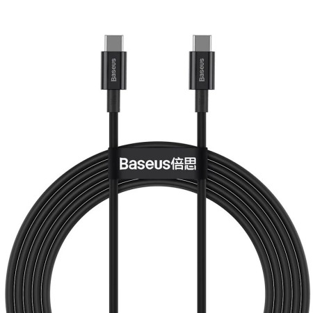 Baseus Superior USB 2.0 USB C kabelis 1 m juodas