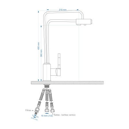 Virtuvinis maišytuvas A665